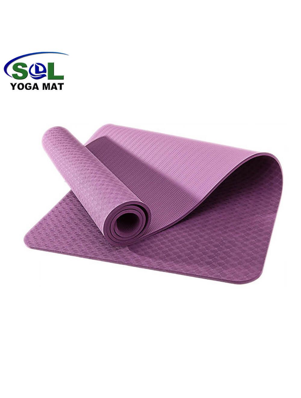 6mmWholesale High resilience Single layer Pilates TPE Yoga mat