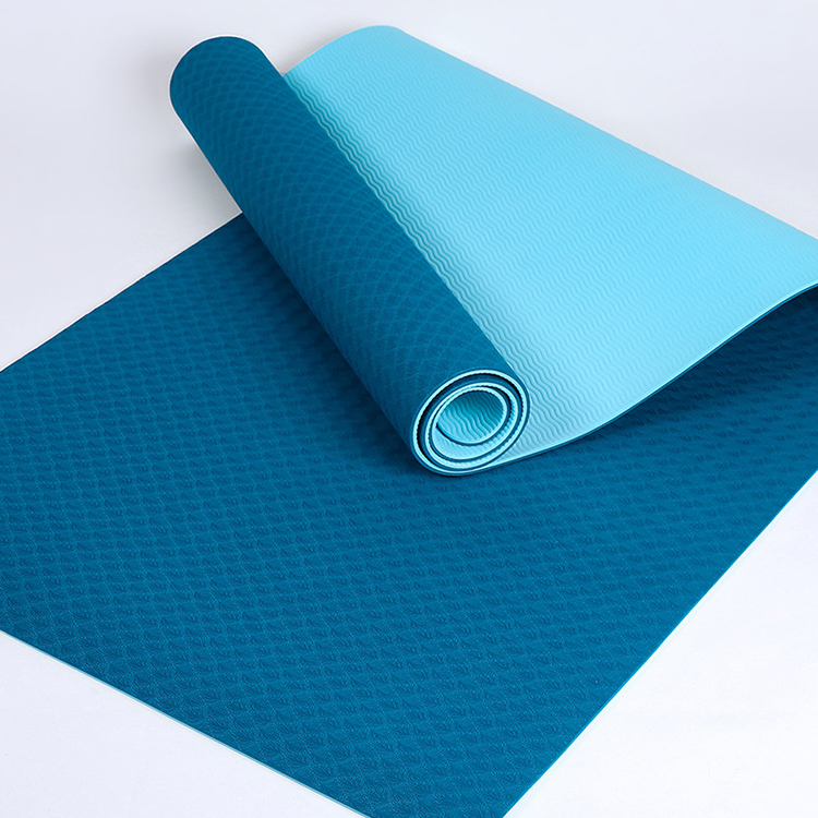 Printing Blank Wholesale Colorful TPE Yoga Mat