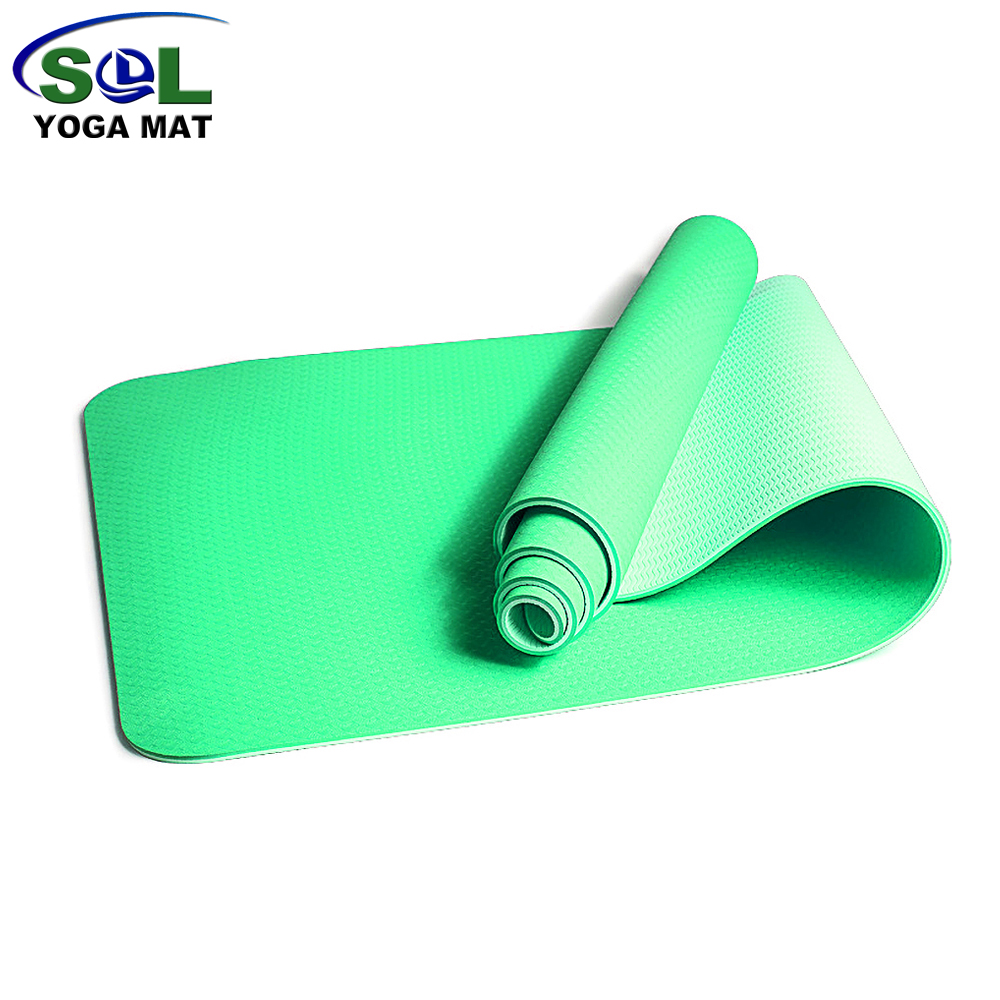 SOL Wholesale GYM Anti-slip high quality TPE Yoga Mat with customized logo