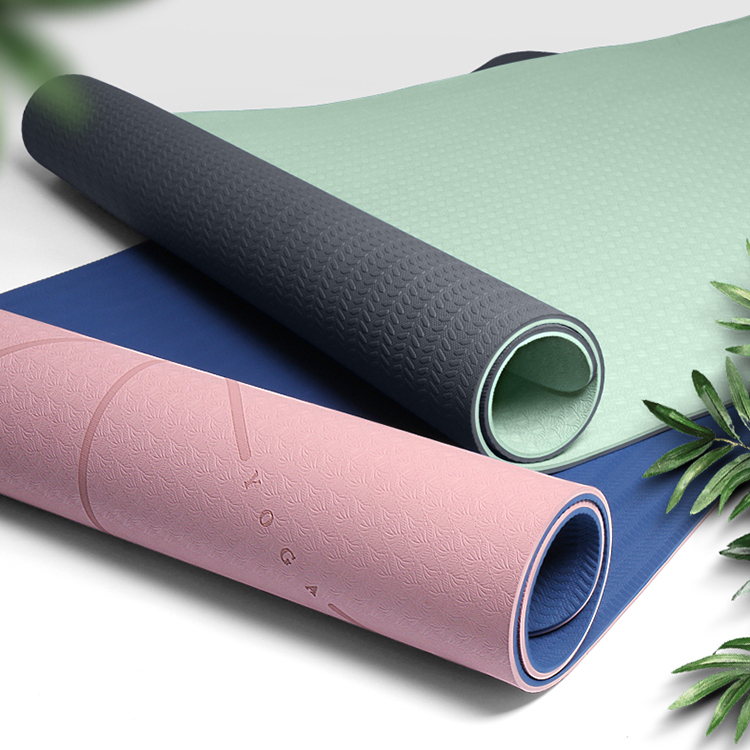 Promotion Wholesale Stock Soft Eco Lightweight TPE Material Yoga Mat 
