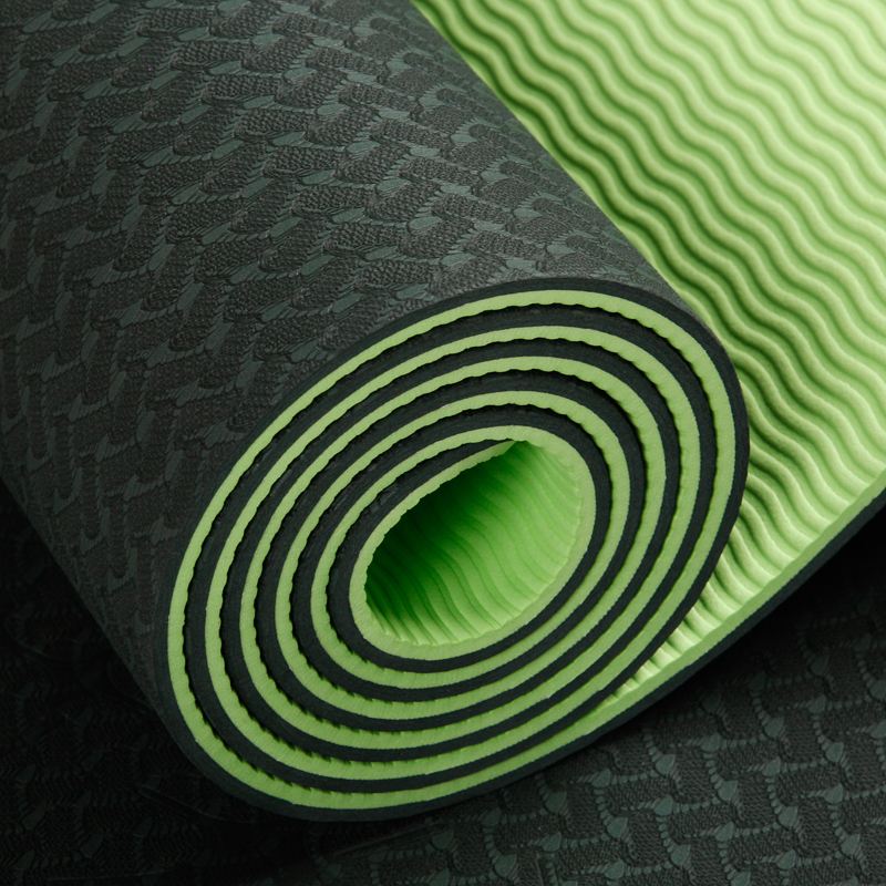 6mm Custom Logo Fitness Double Side TPE Yoga Mat with Position Line 