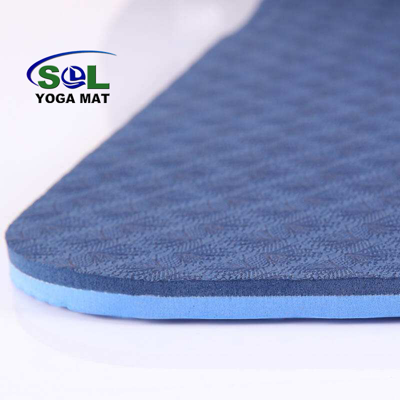 SOL Eco-friendly OEM Double Layer TPE Yoga Mat 